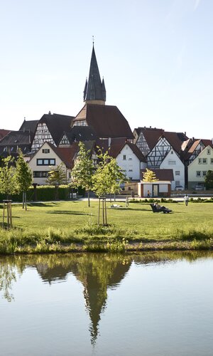 Weiherpark Eppingen - Fachwerkstadt - Fachwerkstraße | Eppingen, HeilbronnerLand & Kraichgau-Stromberg, Baden-Württemberg, Deutschland | © Stefan Leitner