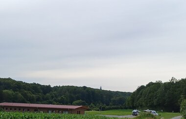 Anfahrt zum Platz
