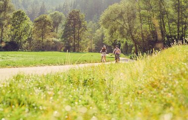 Etappe 1 - Radfahrer auf dem Kocher-Jagst-Radweg