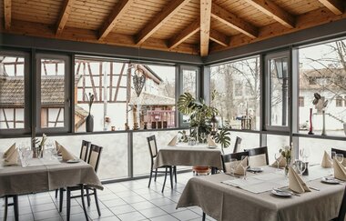 Landgasthof Krone Wintergarten | Bett+Bike | Möckmühl-Korb
