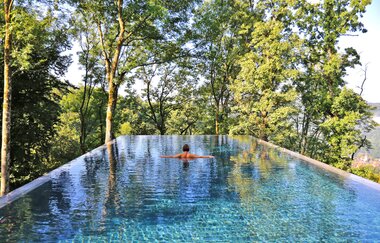 Waldpool im Mawell Resort Langenburg