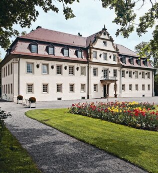 Das Jagdschloss in der Außenansicht