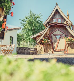 Hexenhäuschen auf dem Weingut Koppenhöfer | Löwenstein-Rittelhof | Weinsberger Tal
