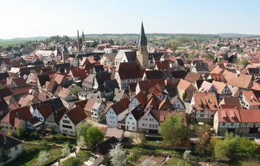 Blick auf die historische Altstadt | Fachwerkstadt Eppingen | HeilbronnerLand