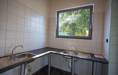 Spülraum auf dem Stellplatz