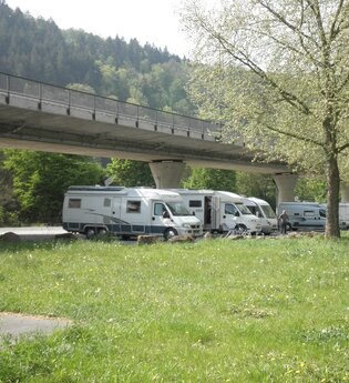 Wohnmobilstellplatz an der Tauber in Wertheim