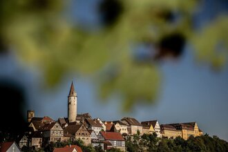 Stadtkulisse von Kirchberg an der Jagst