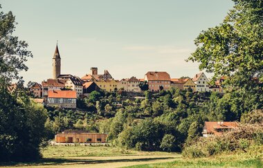Etappe 5 - Blick auf Kirchberg an der Jagst