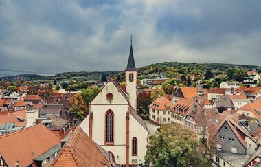 Blick auf Mosbach / Odenwald