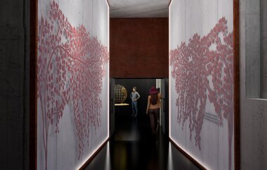 Modellbild der geplanten Ausstellung in der Deutschen Weinwelt | Brackenheim