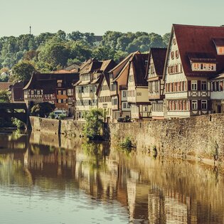 Schwäbisch Hall Ansicht von Henkersbrücke