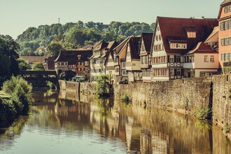 Schwäbisch Hall Ansicht von Henkersbrücke