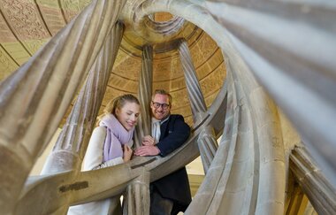 Wendeltreppe mit offener Spindel