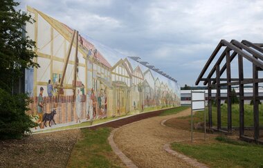 Panoramawand in der Freilichtanlage "Römisches Güglingen" | HeilbronnerLand