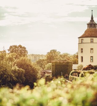 Turm von Schloss Langenburg - Kocher-Jagst-Radweg Etappe 5