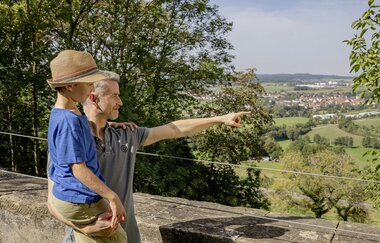Aussicht von der Tannenburg am Bühlertalwanderweg