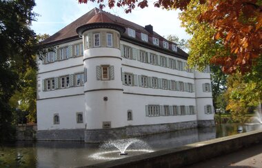 Wasserschloss mit Fontäne