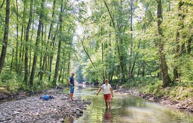 Wandernde an der Kupfer