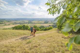 Kocher-Jagst-Trail:  Aussicht am Einkorn bei Schwäbisch Hall