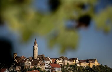 Stadtkulisse von Kirchberg an der Jagst