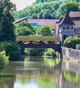 Holzbrücke in Schwäbisch Hall