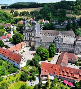 Die Klosteranlage von oben