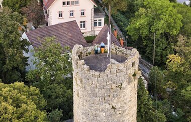 Vom Burgturm genießt man die Aussicht