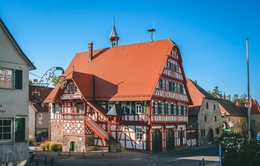Altes Radthaus unterhalb vom Greckenschloss im historischen Kochendorf | Bad Friedrichshall | HeilbronnerLand