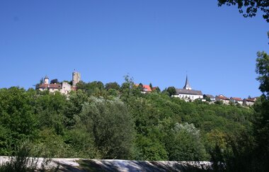 Krautheim vom Jagstwehr bei Klepsau