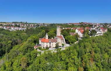 Burg Krautheim über dem Jagsttal