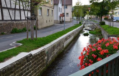 Der Sindelbach in seinem Flußbett