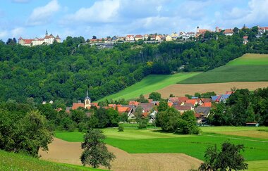 Blick auf die Stadt Langenburg